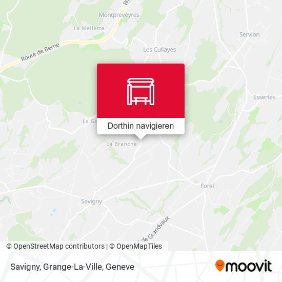 Savigny, Grange-La-Ville Karte