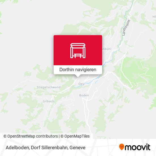 Adelboden, Dorf Sillerenbahn Karte