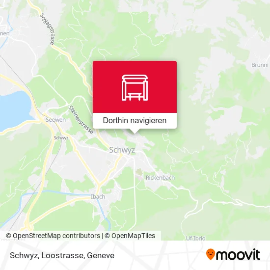 Schwyz, Loostrasse Karte