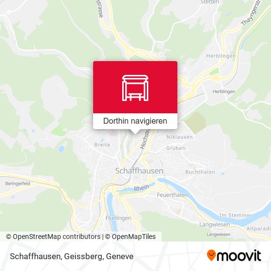 Schaffhausen, Geissberg Karte