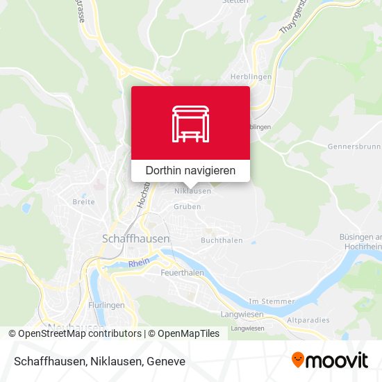 Schaffhausen, Niklausen Karte