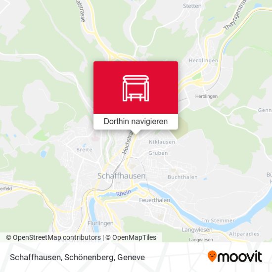 Schaffhausen, Schönenberg Karte