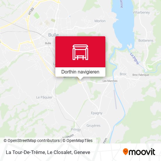 La Tour-De-Trême, Le Closalet Karte