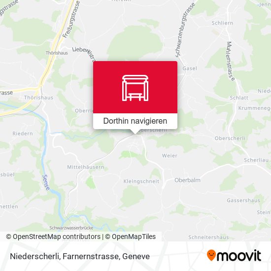 Niederscherli, Farnernstrasse Karte