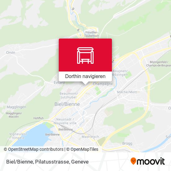 Biel/Bienne, Pilatusstrasse Karte