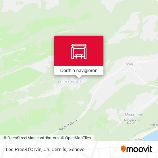 Les Prés-D'Orvin, Ch. Cernils Karte