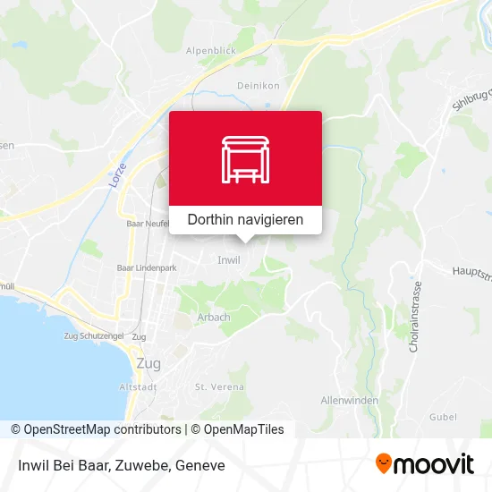 Inwil Bei Baar, Zuwebe Karte