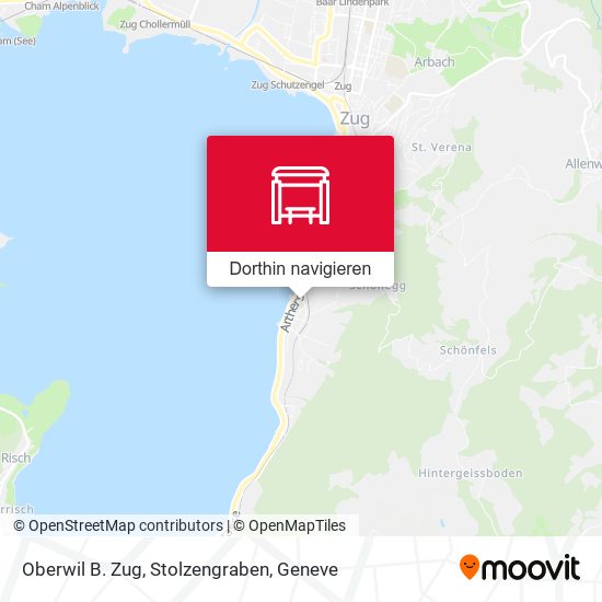 Oberwil B. Zug, Stolzengraben Karte