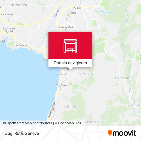 Zug, Rütli Karte