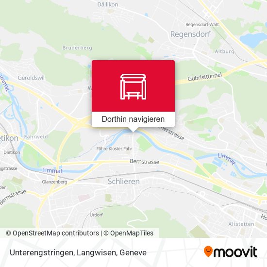 Unterengstringen, Langwisen Karte