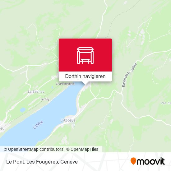 Le Pont, Les Fougères Karte