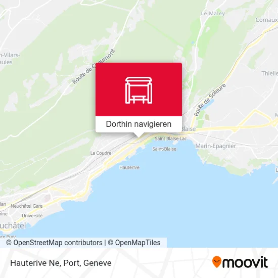 Hauterive Ne, Port Karte