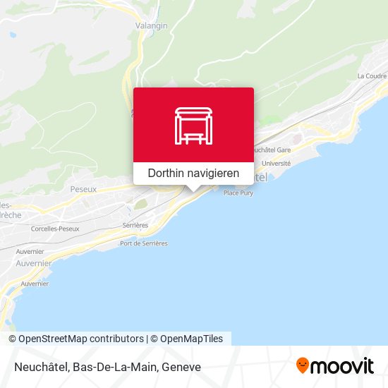 Neuchâtel, Bas-De-La-Main Karte