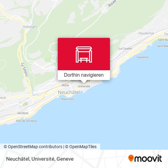 Neuchâtel, Université Karte