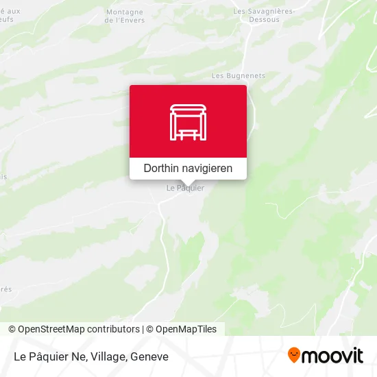 Le Pâquier Ne, Village Karte
