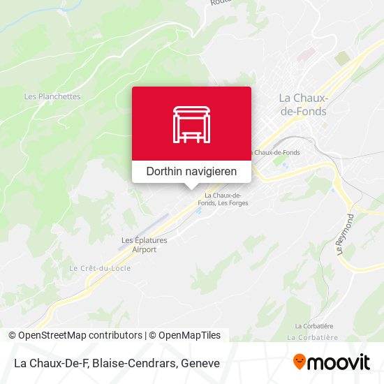 La Chaux-De-F, Blaise-Cendrars Karte