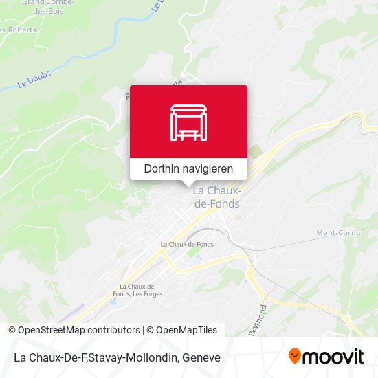 La Chaux-De-F,Stavay-Mollondin Karte