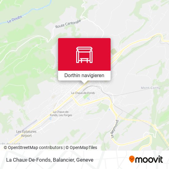 La Chaux-De-Fonds, Balancier Karte