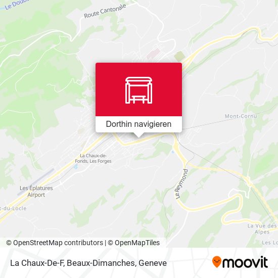 La Chaux-De-F, Beaux-Dimanches Karte