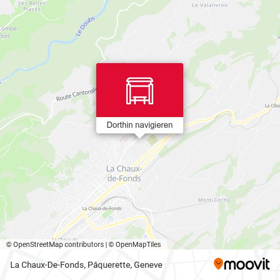 La Chaux-De-Fonds, Pâquerette Karte