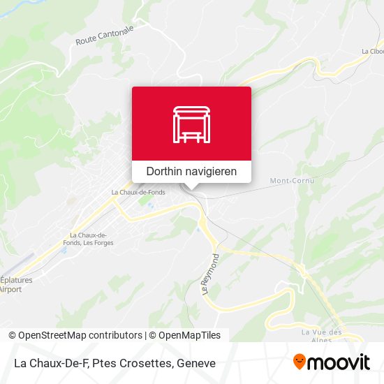 La Chaux-De-F, Ptes Crosettes Karte