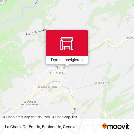 La Chaux-De-Fonds, Esplanade Karte