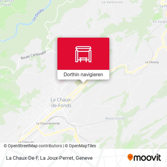 La Chaux-De-F, La Joux-Perret Karte