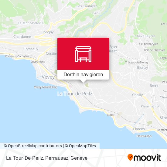 La Tour-De-Peilz, Perrausaz Karte
