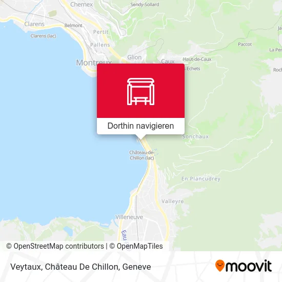 Veytaux, Château De Chillon Karte