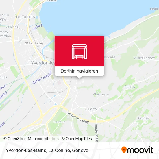 Yverdon-Les-Bains, La Colline Karte
