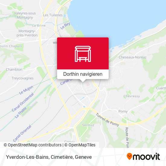 Yverdon-Les-Bains, Cimetière Karte