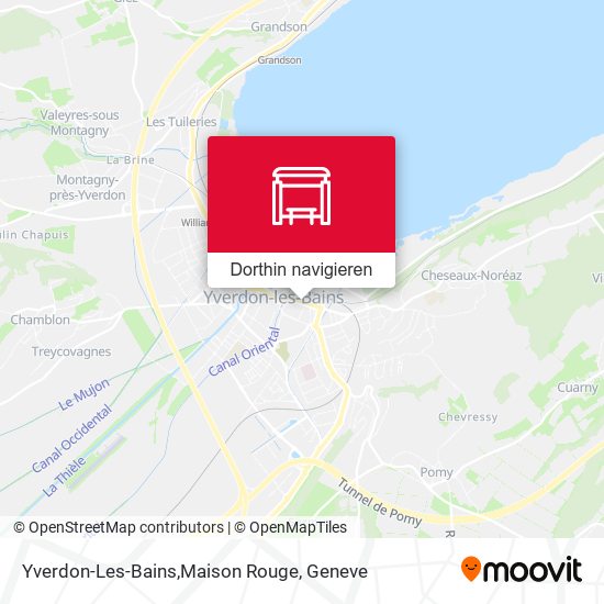Yverdon-Les-Bains,Maison Rouge Karte