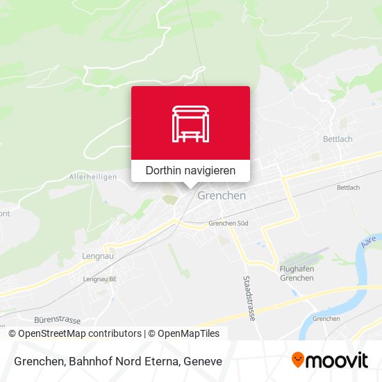 Grenchen, Bahnhof Nord Eterna Karte