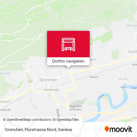 Grenchen, Flurstrasse Nord Karte