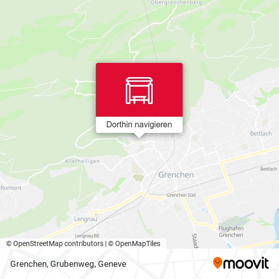 Grenchen, Grubenweg Karte