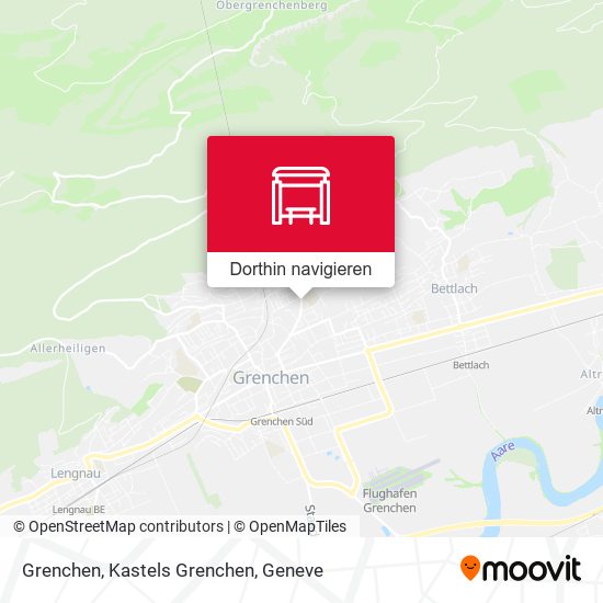 Grenchen, Kastels Grenchen Karte