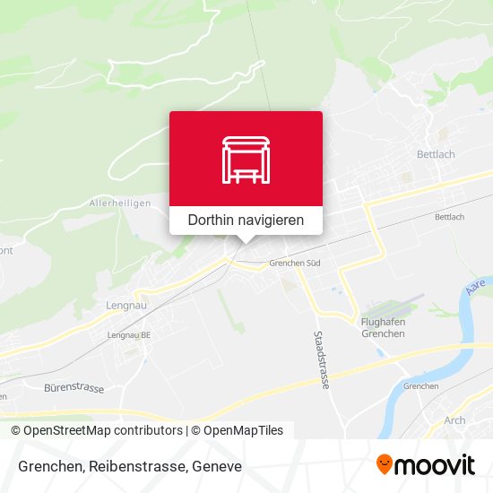 Grenchen, Reibenstrasse Karte