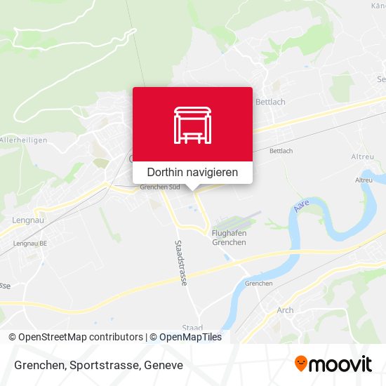 Grenchen, Sportstrasse Karte