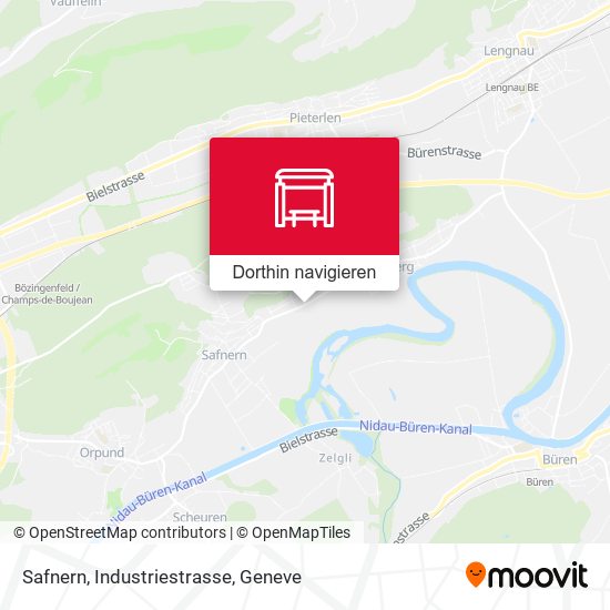 Safnern, Industriestrasse Karte