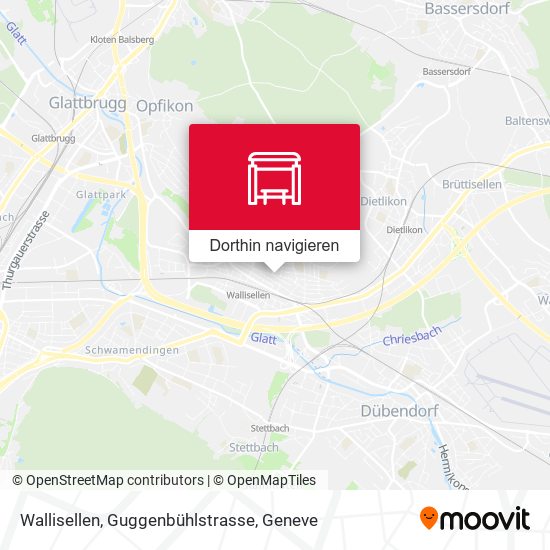 Wallisellen, Guggenbühlstrasse Karte