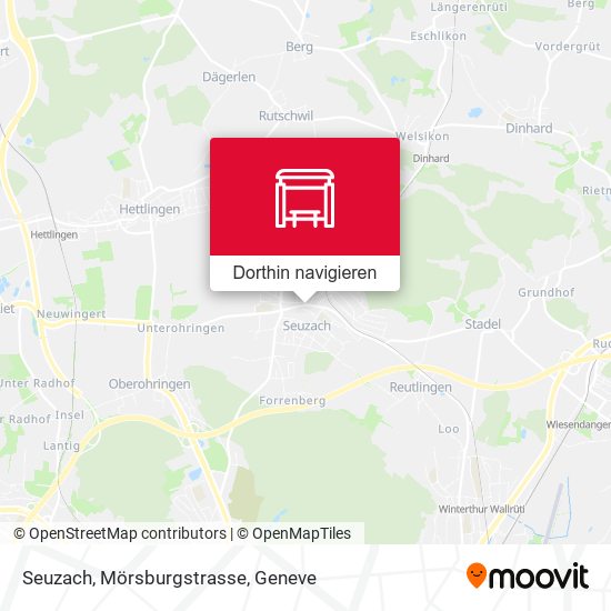 Seuzach, Mörsburgstrasse Karte