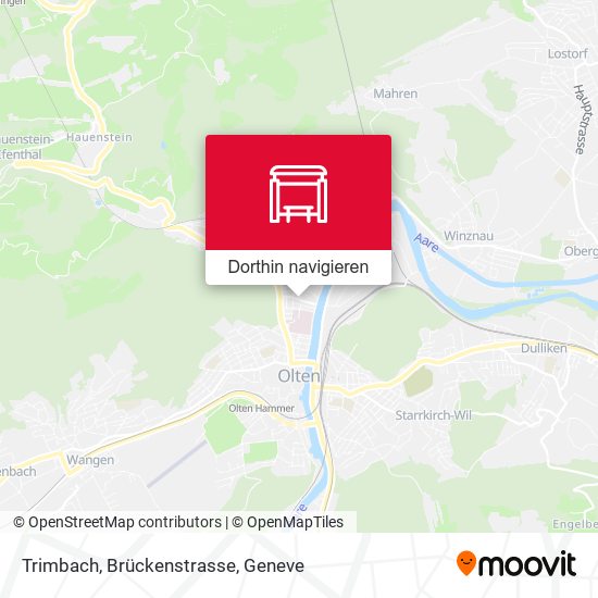 Trimbach, Brückenstrasse Karte