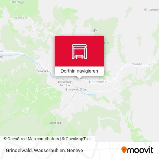 Grindelwald, Wasserbühlen Karte