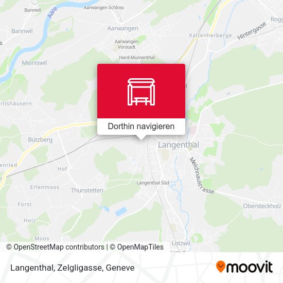 Langenthal, Zelgligasse Karte