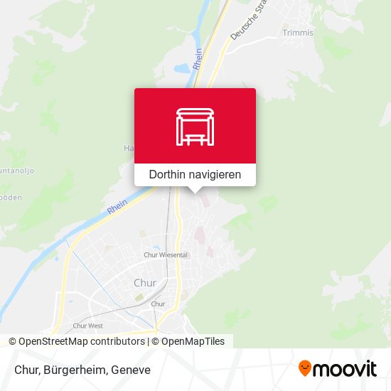 Chur, Bürgerheim Karte