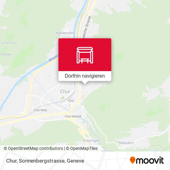 Chur, Sonnenbergstrasse Karte