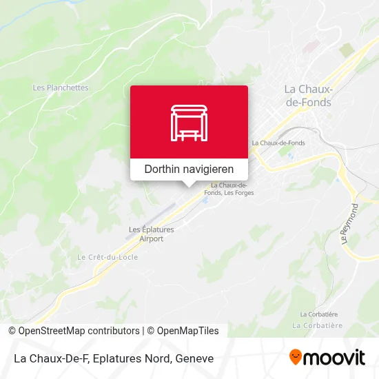 La Chaux-De-F, Eplatures Nord Karte