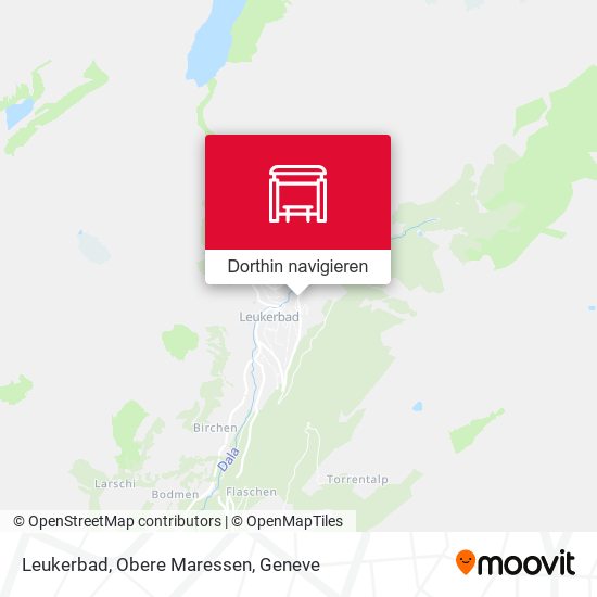 Leukerbad, Obere Maressen Karte