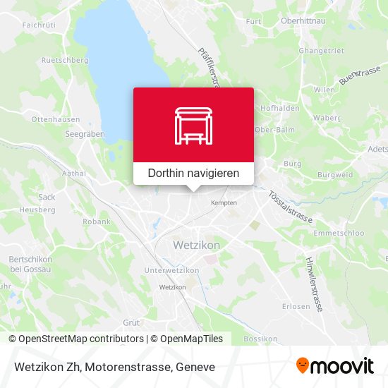 Wetzikon Zh, Motorenstrasse Karte