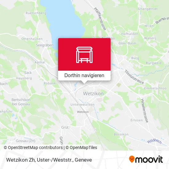 Wetzikon Zh, Uster-/Weststr. Karte